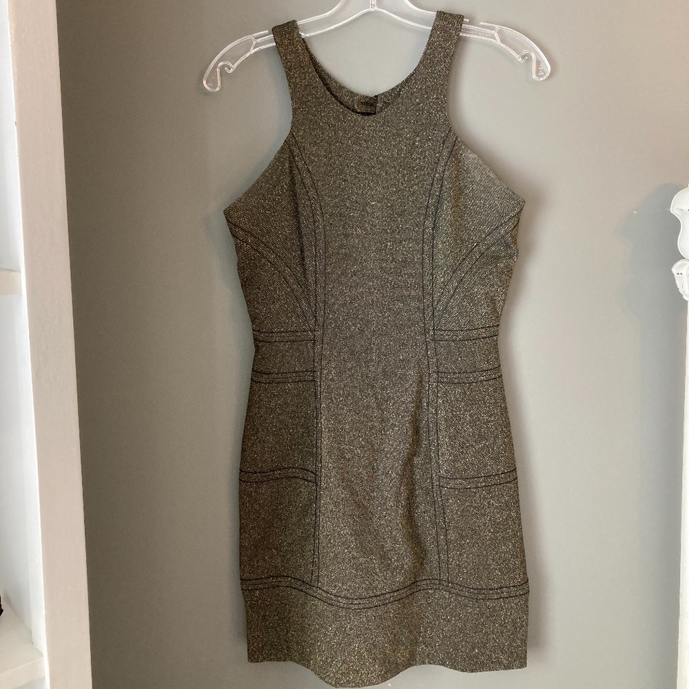 BCBG Cocktail Dress Black and Gold